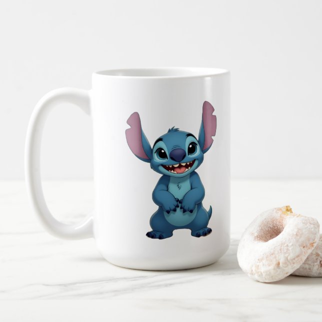 Taza De Café Beste Freunde fürs Leben – Lilo & Stitch (Con donut)