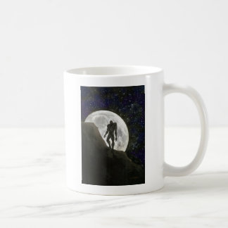 Taza De Café Bestia en plena luna