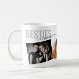 Taza De Café Besties Best Friends 3 Foto Personalizado moderno