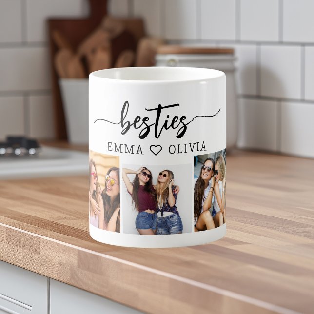Taza De Café Besties Friends 3 Collage de fotos Keepsake (Subido por el creador)