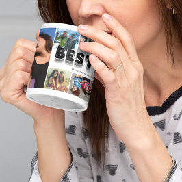 Taza De Café Besties Friendship Collage de fotos Coffee Mug