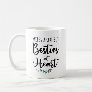 Taza De Café Besties Gift - Miles Aparte Pero Bestis En El Cora