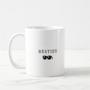 Taza De Café Besties/mejores objetivos de amistad" Café Mug