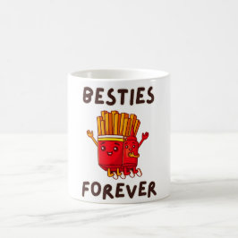 Taza De Café Besties para siempre ricas frutas de Ketchup