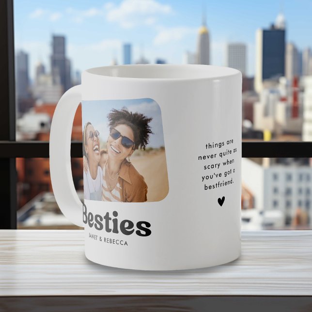 Taza De Café Besties Personalized Friendship Gift (Subido por el creador)