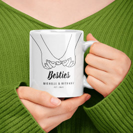 Taza De Café Besties Pinky Promise