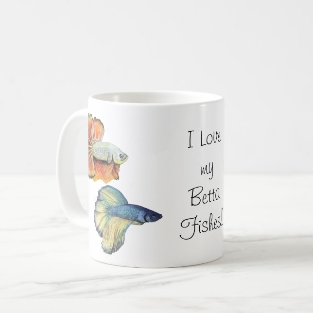 Taza De Café Betta Fish Coffee Mug (Anverso izquierdo)