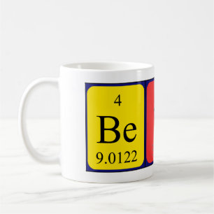 Taza De Café Bette periódica nombre de tabla mug