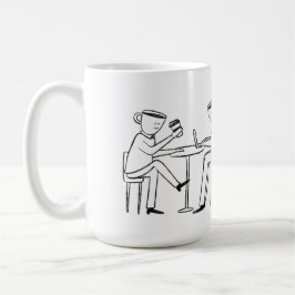 Taza De Café Better latte than never! white