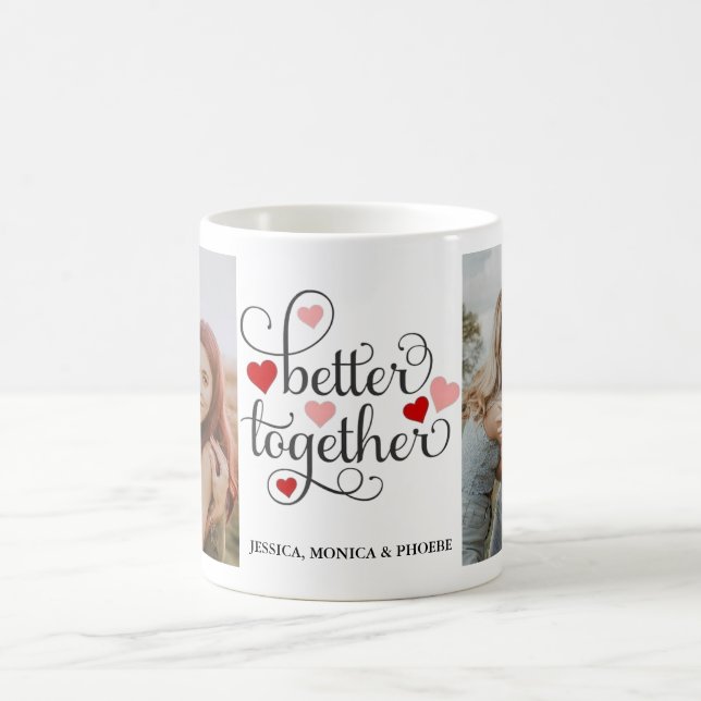 Taza De Café "Better Together" Foto Mug (Centro)