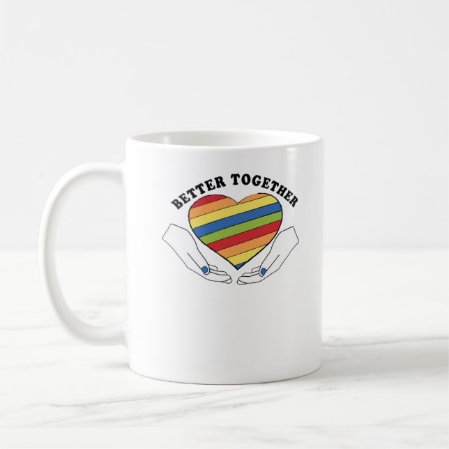 Taza De Café Better Together Graphics Creative Style  (Izquierda)