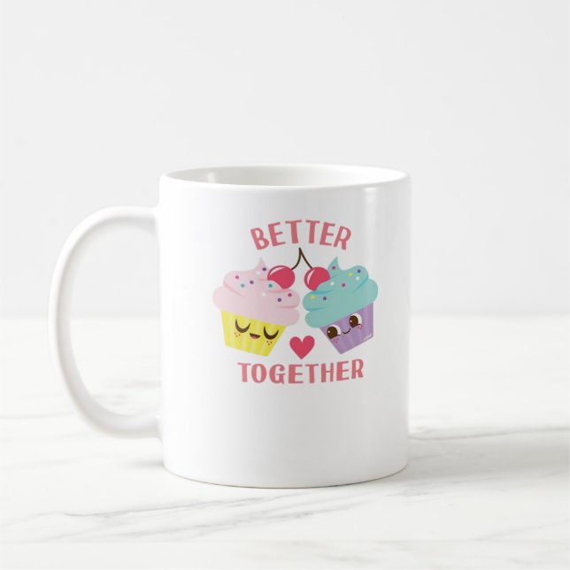 Taza De Café Better Together Love Heartfelt Design  (Izquierda)