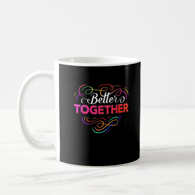 Taza De Café Better Together Minimal Design  (Izquierda)