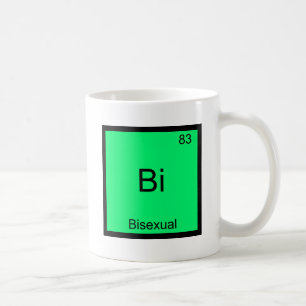 Taza De Café Bi - Símbolo de elemento de química bisexual Funny
