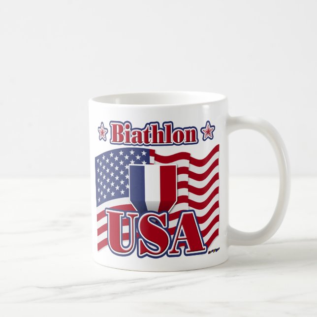 Taza De Café Biathlon USA (Derecha)