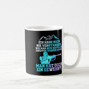 Taza De Café Biatlón Y Rifle - Nunca Un Segundo Regalo