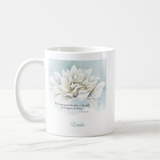 Taza De Café Bible verse Coffee Mug (Izquierda)