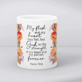 Taza De Café Bible Verse Floral Coffee Mug
