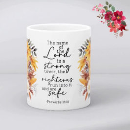 Taza De Café Bible Verse Floral Coffee Mug