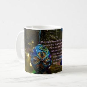 Taza De Café Biblia azul victoriana contra café Mug