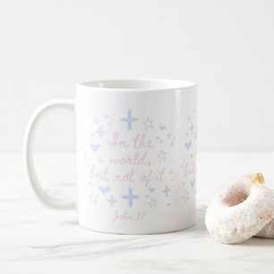 Taza De Café Biblia cristiana contra música cristiana rosada