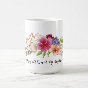 Taza De Café Biblia cristiana versus fe