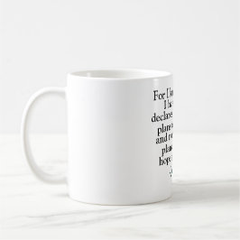 Taza De Café Biblia Verse Jeremiah 29:11