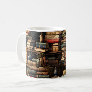 Taza De Café Biblioteca de libros Librería Lectura de Bookworm