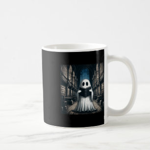 Taza De Café Bibliotecario de Halloween en la biblioteca fantas