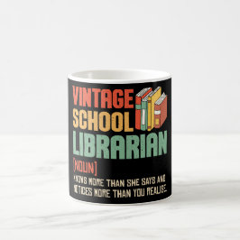 Taza De Café Bibliotecario Escolar Pronunciación Divertida