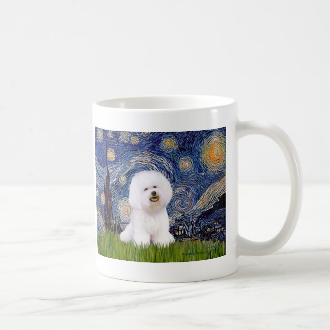 Taza De Café Bichon 1 - Noche estrellada (Derecha)