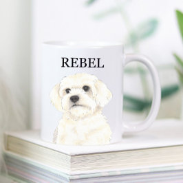 Taza De Café Bichón, boloñés, algodón, hispano, maltés