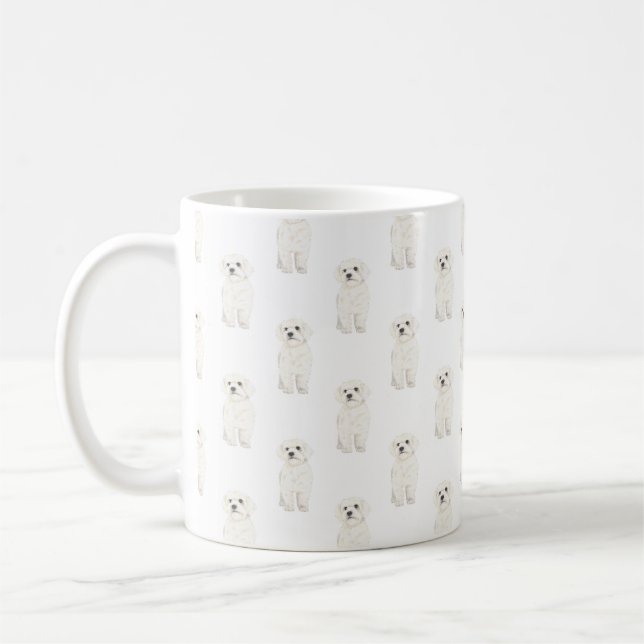 Taza De Café Bichon Coton Boloñés De Tulear Habanese Maltese (Izquierda)