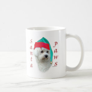 Taza De Café Bichon Frise Santa Paws