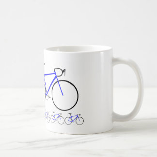 Taza De Café Bici azul del camino