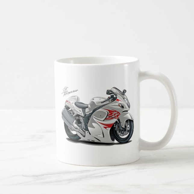 Taza De Café Bici Blanco-Roja de Hayabusa (Derecha)