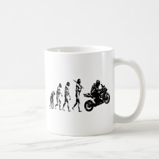 Taza De Café bici de la evolución