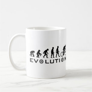 Taza De Café Bici de la evolución