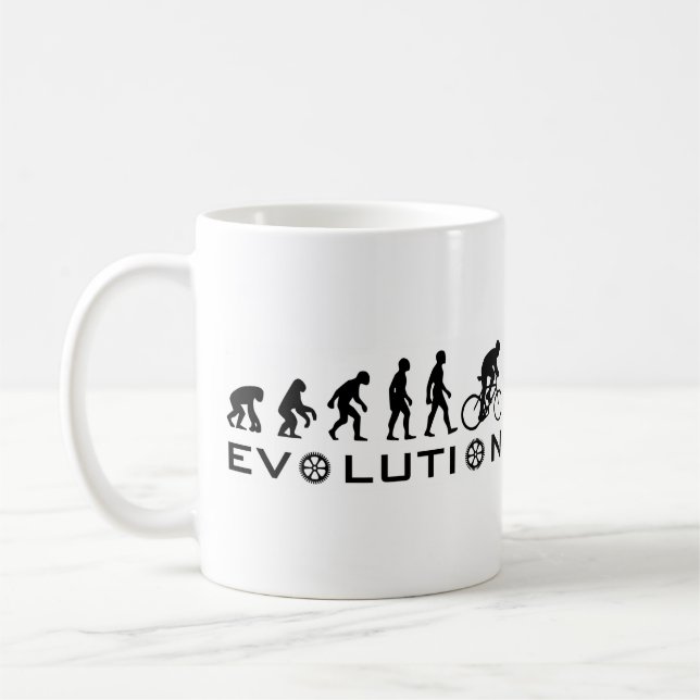 Taza De Café Bici de la evolución (Izquierda)