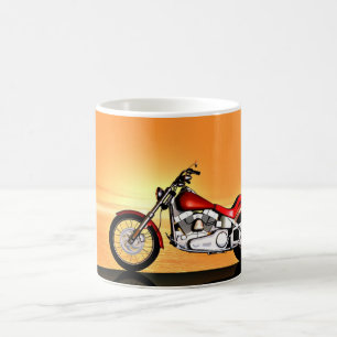 Taza De Café Bici de la puesta del sol