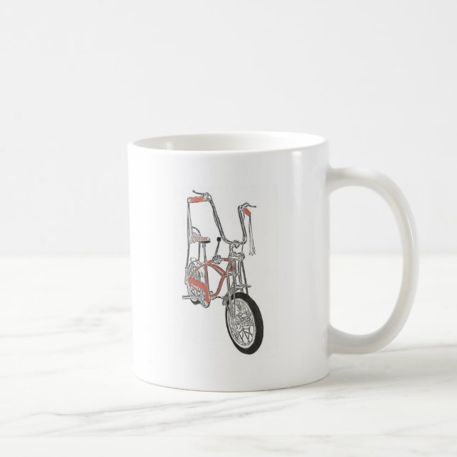 Taza De Café Bicicleta anaranjada clásica de la bici de los (Derecha)