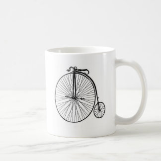 Taza De Café Bicicleta antigua del comino del penique