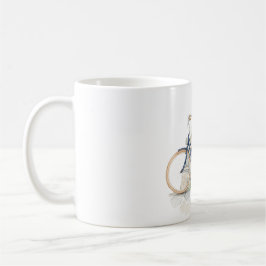 Taza De Café Bicicleta Azul Bicicleta
