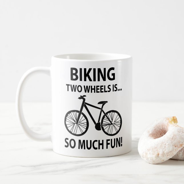 Taza De Café Bicicleta Ciclismo Ciclismo Bicicleta (Con donut)