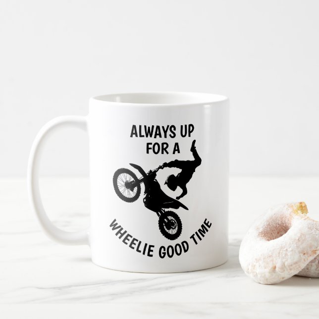 Taza De Café Bicicleta de Acrobacias (Con donut)