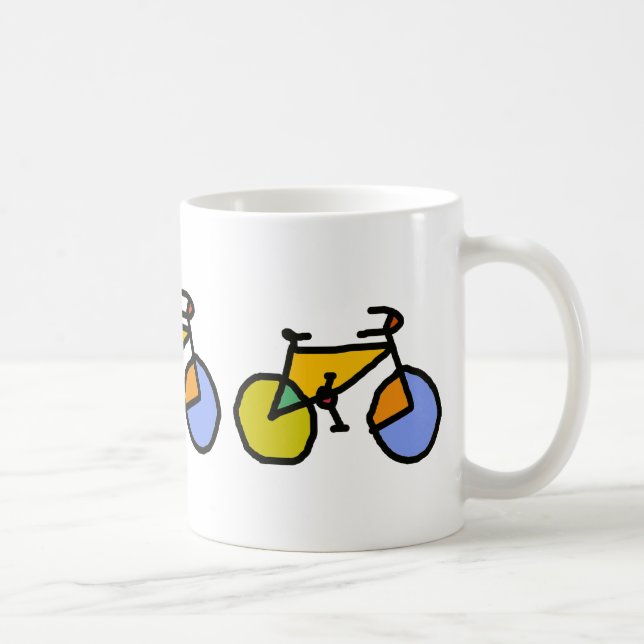 Taza De Café Bicicleta de color (Derecha)