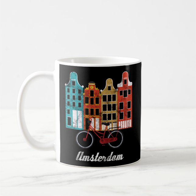 Taza De Café Bicicleta de viaje de Amsterdam, Patrimonio de los (Izquierda)