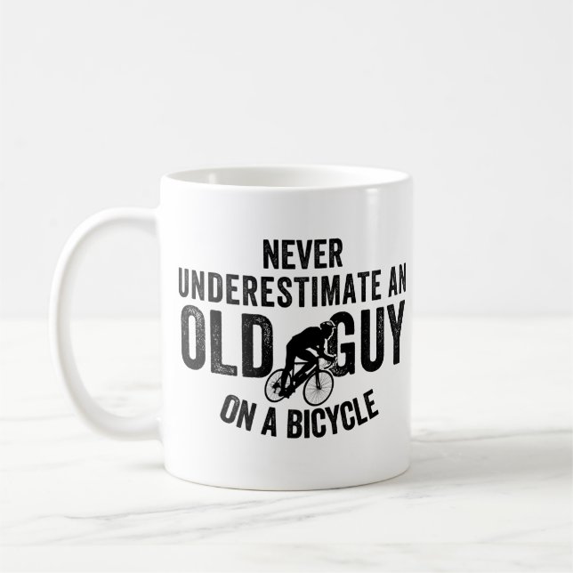 Taza De Café bicicleta divertida, regalo de bicicleta, amante d (Izquierda)