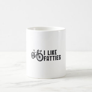Taza De Café Bicicleta Grasa Me Gusta La Bicicleta De Las Fatti