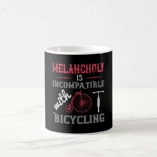 Taza De Café Bicicleta - La melancolía es incompatible (Centro)